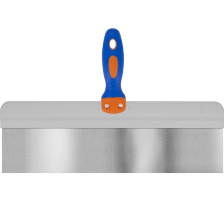 Фасадный шпатель РемоКолор "GRAND" прямой, нержавеющая сталь AISI430 0,4/0,42 мм, высота лезвия 100 мм, 450 мм 12-9-445