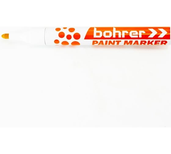 Маркер-краска BOHRER 2-4 мм, белый, круглый, нитро-основа, 12 шт .41333412