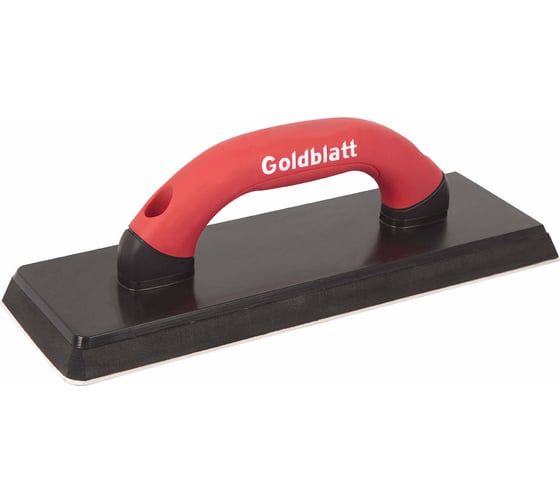 Резиновая тёрка для отделочных и финишных работ Goldblatt с прямоугольными и закругленными углами, размер 305x102 мм G02723