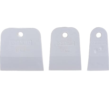 Набор белых резиновых шпателей 3 шт ЗУБР МАСТЕР 1016-H3_z01