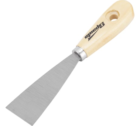 Шпательная лопатка из нержавеющей стали 40 мм, деревянная ручка SPARTA 852065