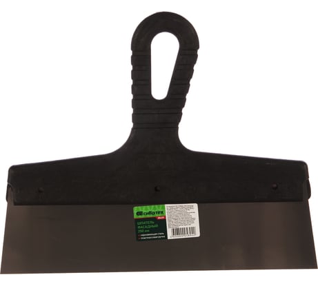 Фасадный шпатель СИБРТЕХ з нержавеющей стали,250 мм,пластмассовая ручка // 85439