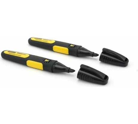 Набор из 2-х черных маркеров STANLEY FatMax 0-47-314