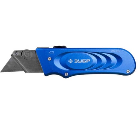 Выдвижной нож с трапециевидным лезвием ЗУБР ЭКСПЕРТ 09225