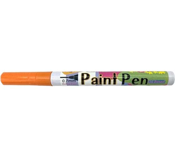Маркер-краска по металлу с тонким наконечником Flysea Paint Marker FS-177, 0.7 мм, оранжевый FS-177-orange