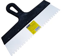 Зубчатый шпатель Inforce 300 мм зуб 6х6 мм с пластиковой ручкой 020605-006-300