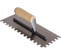 Нержавеющая гладилка SANTOOL 120 мм х 280 мм зуб 10х10 020103-280-010