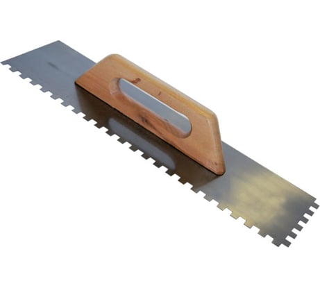 Нержавеющая гладилка SANTOOL 130 мм х 480 мм зуб 10х10 020105-480-010