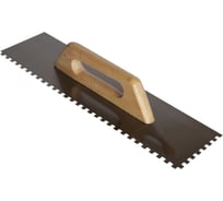 Нержавеющая гладилка SANTOOL 130 мм х 480 мм зуб 8х8 020105-480-008