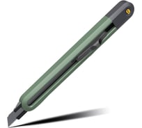 Технический нож DELI home series green ht4009l сегментированное черное лезвие 9 мм, эксклюзивный дизайн, soft touch 112886