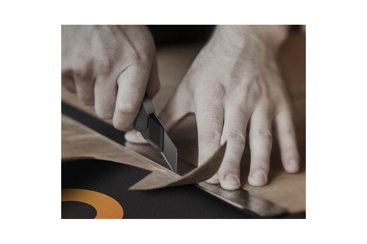  нож DELI home series gray ht4018c сегментированное черное .