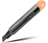 Технический нож DELI home series gray ht4018c сегментированное черное лезвие 18 мм, эксклюзивный дизайн, soft touch 112889