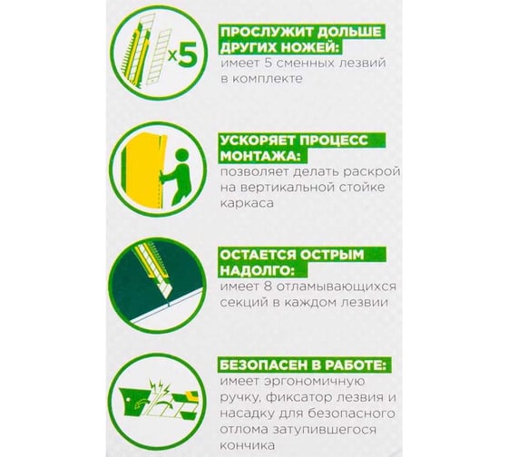 Мини-нож ISOVER Gyproc  универсальный 71654