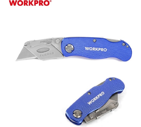 Алюминиевый складной нож общего назначения WORKPRO трапеция W011004