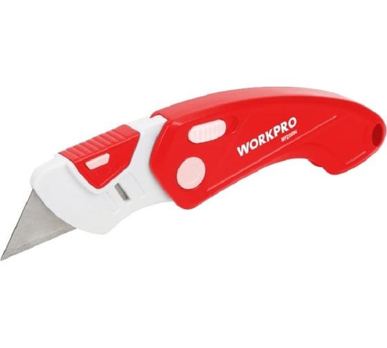 Складной нож WORKPRO пластиковый, быстросменный WP211004 1