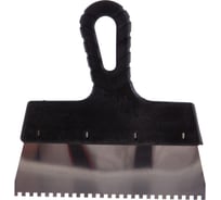 Фасадный зубчатый шпатель 200 мм Зубр МАСТЕР 10078-20-04