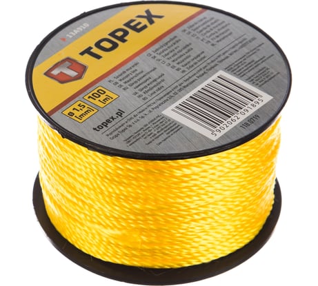 Разметочный шнур 100 м, 1.5 мм TOPEX 13A910