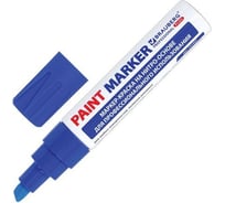 Лаковый маркер-краска BRAUBERG PRO PLUS paint marker 8 мм, синий, нитро-основа, алюминиевый корпус 151457
