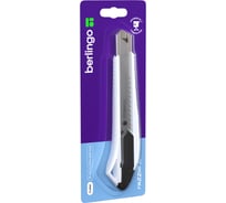 Канцелярский нож Berlingo razzor 200 18 мм, auto-lock, металлические направляющие, белый BM4130_e