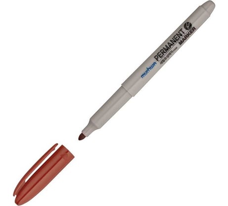 Перманентный маркер Munhwa коричневый, пулевидный, 1.5 мм, 12 шт. FPM-13