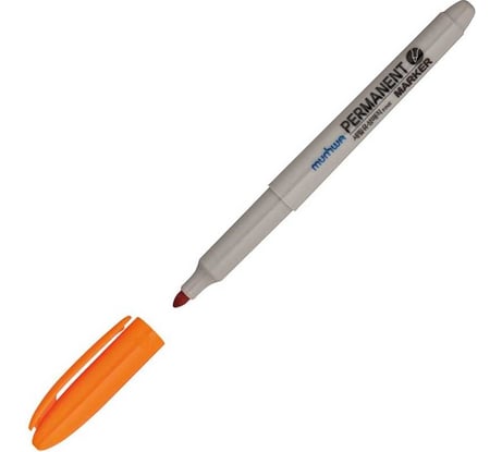 Перманентный маркер Munhwa оранжевый, пулевидный, 1.5 мм, 12 шт. FPM-11