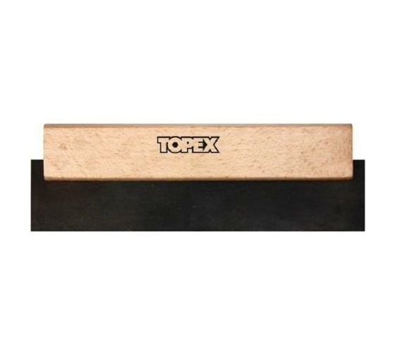 Резиновый шпатель TOPEX для швов, деревянная рукоятка 13A620