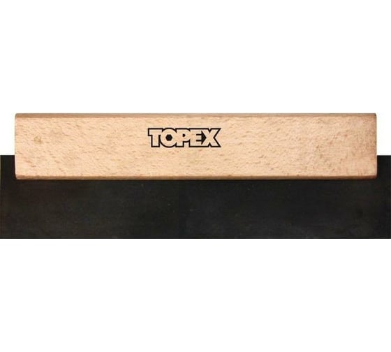 Резиновый шпатель TOPEX для швов, деревянная рукоятка 13A620