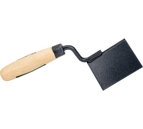 Угловая кельма СИБРТЕХ 80x60x60 мм, стальная, для внешних углов, буковая ручка 86311