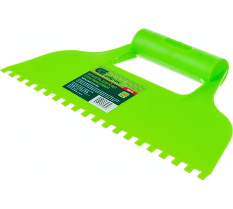 Шпатель для клея СИБРТЕХ пластмассовый, зубчатый 6x6 мм 86015