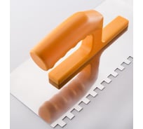 Гладилка HARDY серия 22, нержавеющая сталь, размер 28x12 см, зубчатая 12x12 мм 0800-222812