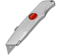 Нож MATRIX 19 мм выдвижное трапециевидное лезвие, металлический корпус 78964