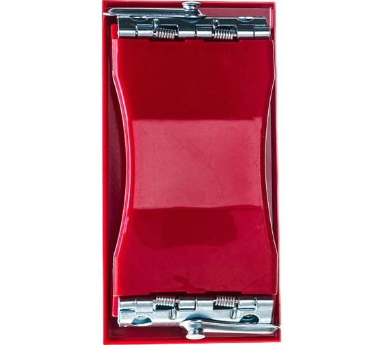 Брусок для шлифования, 160х85 мм, пластиковый с зажимами MATRIX 75820