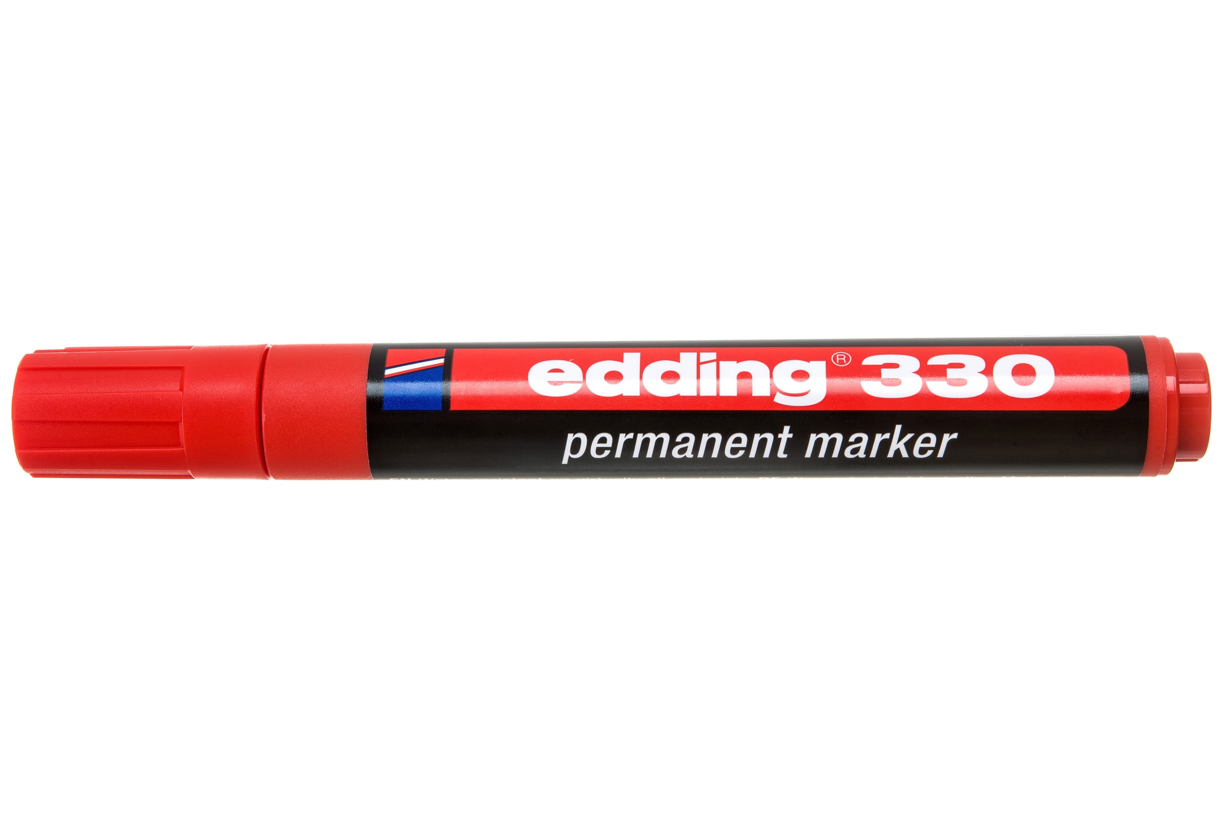 Перманентныймаркер,красный,клиновидныйнаконечник1-5ммEddingE-330-2