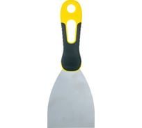 Шпатель с профилированным нержавеющим полотном и 2к ручкой 80мм STAYER PROFESSIONAL 10045-08