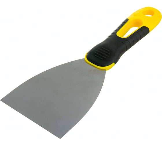 Шпатель с профилированным нержавеющим полотном и 2к ручкой 80мм STAYER PROFESSIONAL 10045-08