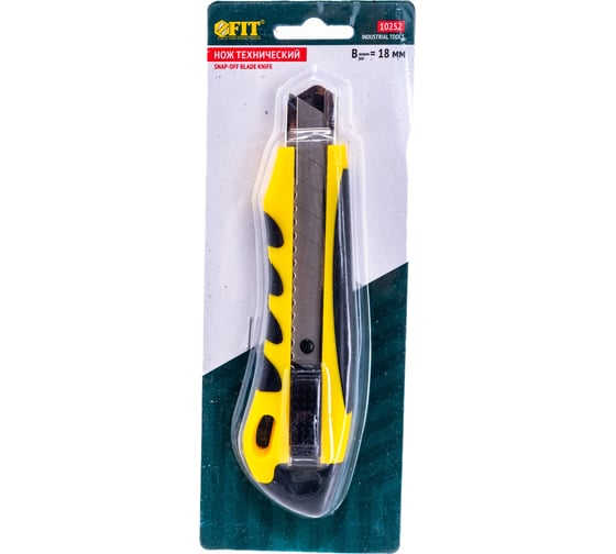Технический нож FIT IT 18 мм усиленный 10252