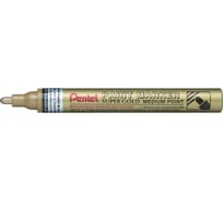 Перманентный маркер Pentel Paint 4.5мм, золото MMP10-X