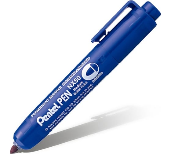 Перманентный автоматический маркер Pentel PEN 5мм, синий NX50-С