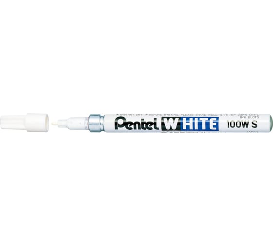 Перманентный маркер Pentel White 2мм, белый X100W-S 1