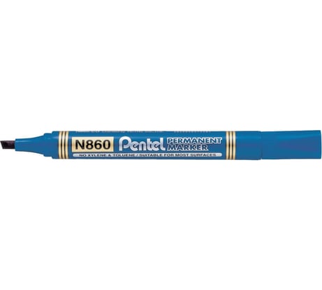 Перманентный маркер Pentel 1.8/4.5мм, синий 12 шт.  N860-CE 610006