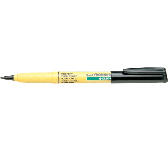 Перманентный маркер Pentel Green Label 2мм, черный NM10-A