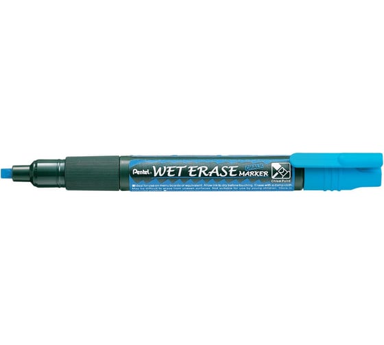 Маркер на водной основе Pentel Wet Erase Marker 2.0/4.0мм, синий SMW26-C 1