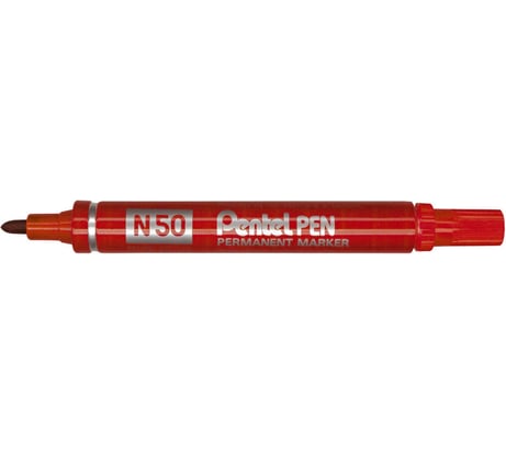 Перманентный маркер Pentel Pen 4.3мм, красный N50-B