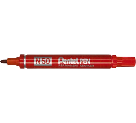 Перманентный маркер Pentel Pen 4.3мм, красный N50-B