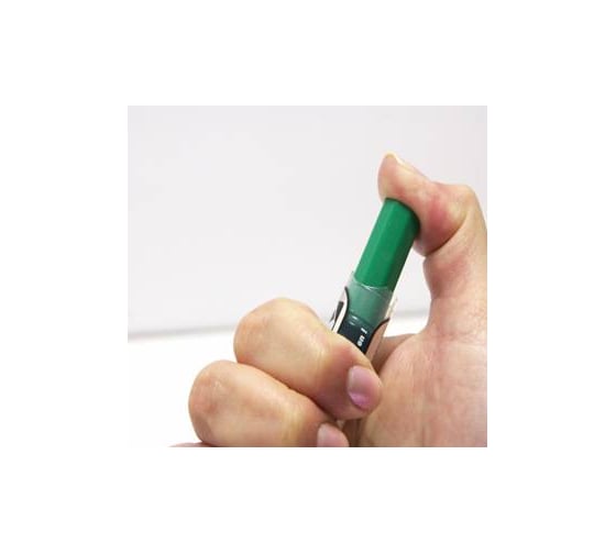 Перманентный маркер с жидкими чернилами и кнопкой подкачки чернил Pentel Maxiflo зеленый, 4.5 мм NLF50-D