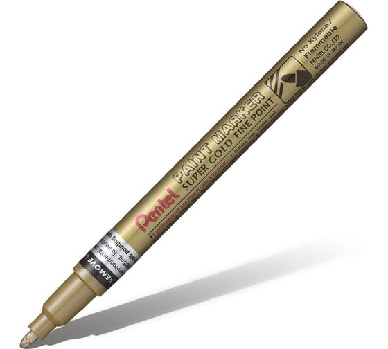 Перманентный маркер Pentel Paint золотой 2.9 мм MSP10-X
