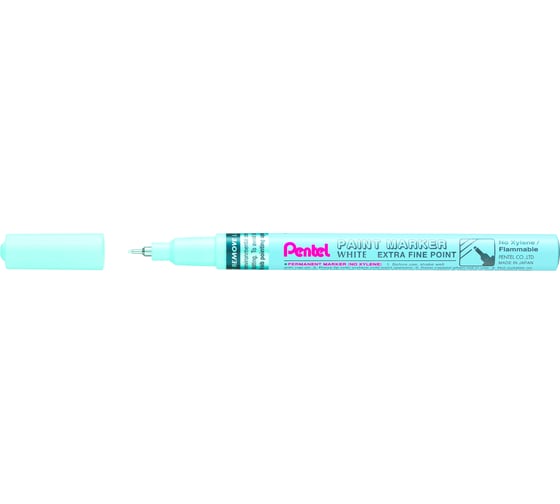 Перманентный маркер Pentel Paint белый 0.6 мм MFP10-W