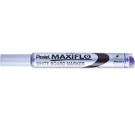 Маркер для досок с жидкими чернилами и кнопкой подкачки чернил Pentel Maxiflo 4.0 мм MWL5S-V