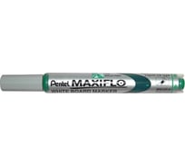 Маркер для досок с жидкими чернилами и кнопкой подкачки чернил Pentel Maxiflo зеленый, 4.0 мм MWL5S-D
