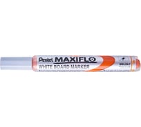 Маркер для досок с жидкими чернилами и кнопкой подкачки чернил Pentel Maxiflo оранжевый, 4.0 мм MWL5S-F